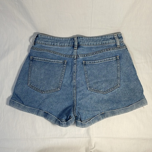 Pacsun Jeans Shorts Womens Size 28 Cuffed Denim Shorts Mom High Rise Cotton - Picture 2 of 6